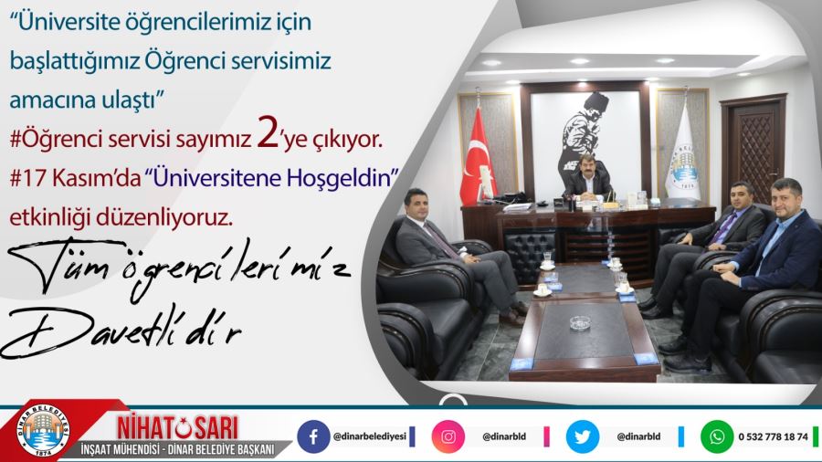 Başkan Sarı; “Öğrenci servisinin yoğun ilgi görmesi bizleri mutlu etti”