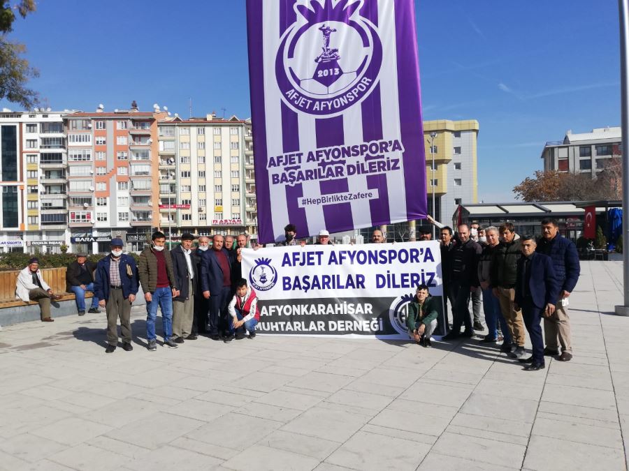 Muhtarlar Afjet Afyonspor’a destek için toplandı