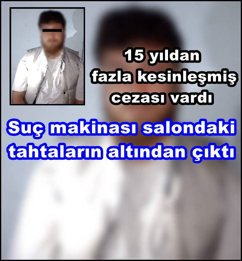 Suç makinası salondaki tahtaların altından çıktı