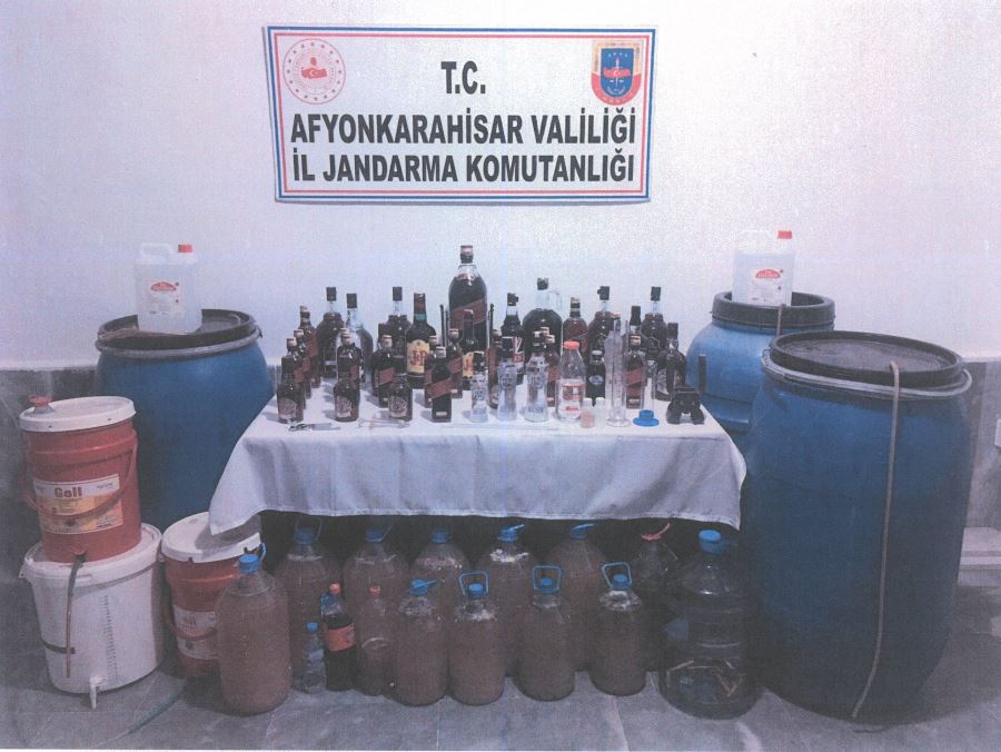 Jandarma Sultandağı’nda kaçak alkol üreticisini yakaladı