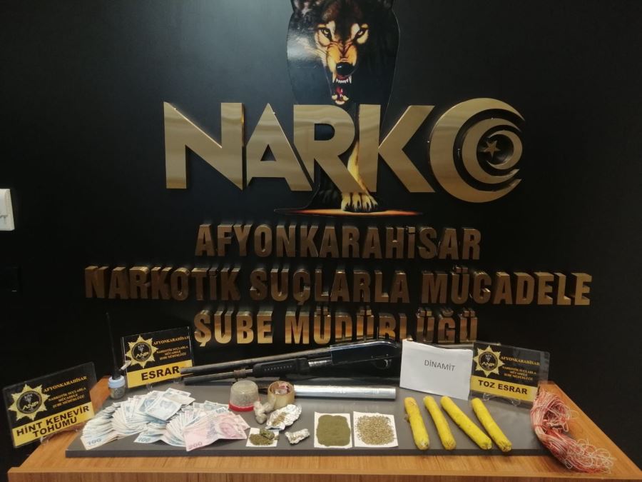 Narkotik ekipleri İhsaniye’de uyuşturucu operasyonu gerçekleştirdi