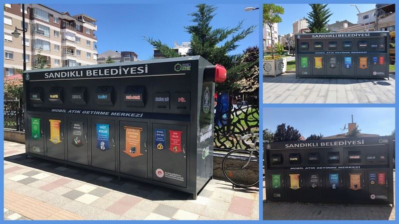 Sandıklı’ya Mobil Atık Getirme Merkezleri kuruldu