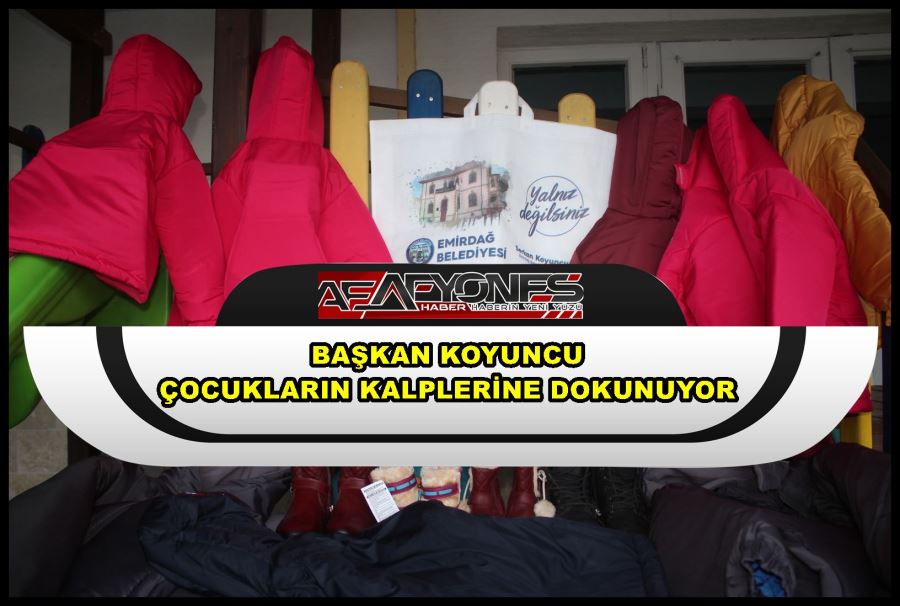 Başkan Koyuncu çocukların kalplerine dokunuyor