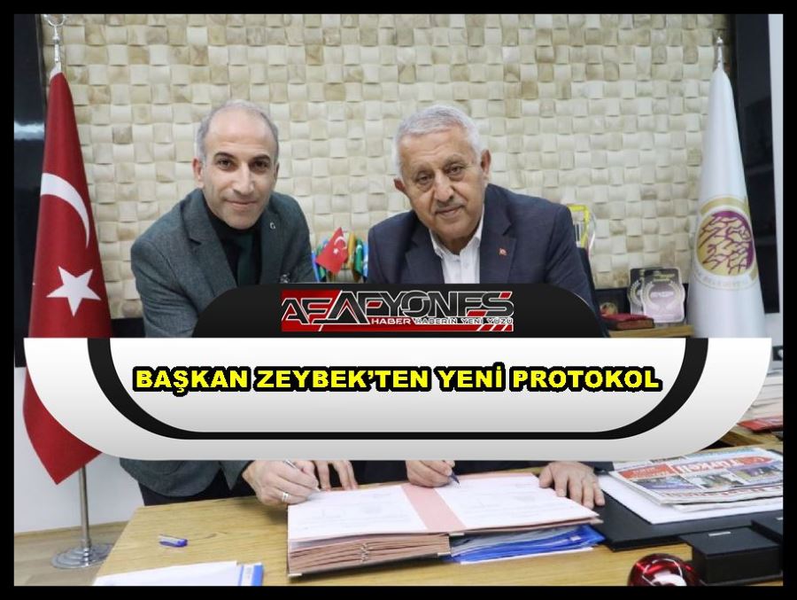 Başkan Zeybek’ten yeni protokol