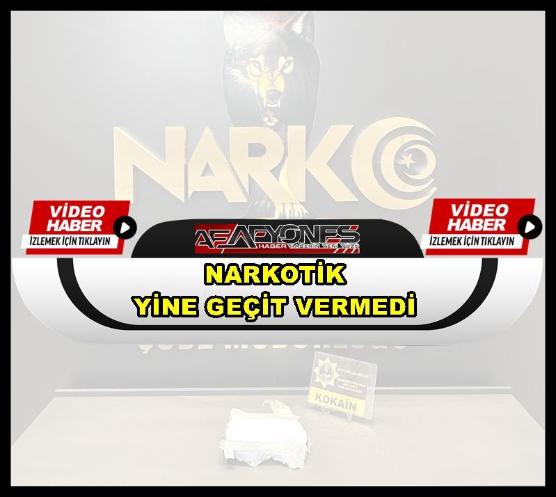 Narkotik yine geçit vermedi