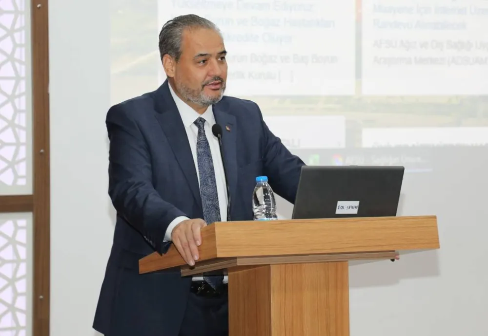 AFSÜ Rektörü Prof. Dr. Aslan Kurumsal İletişim Toplantısında Açıklamalarda Bulundu